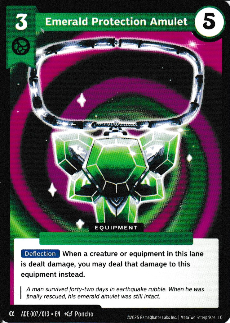 Emerald Protection Amulet