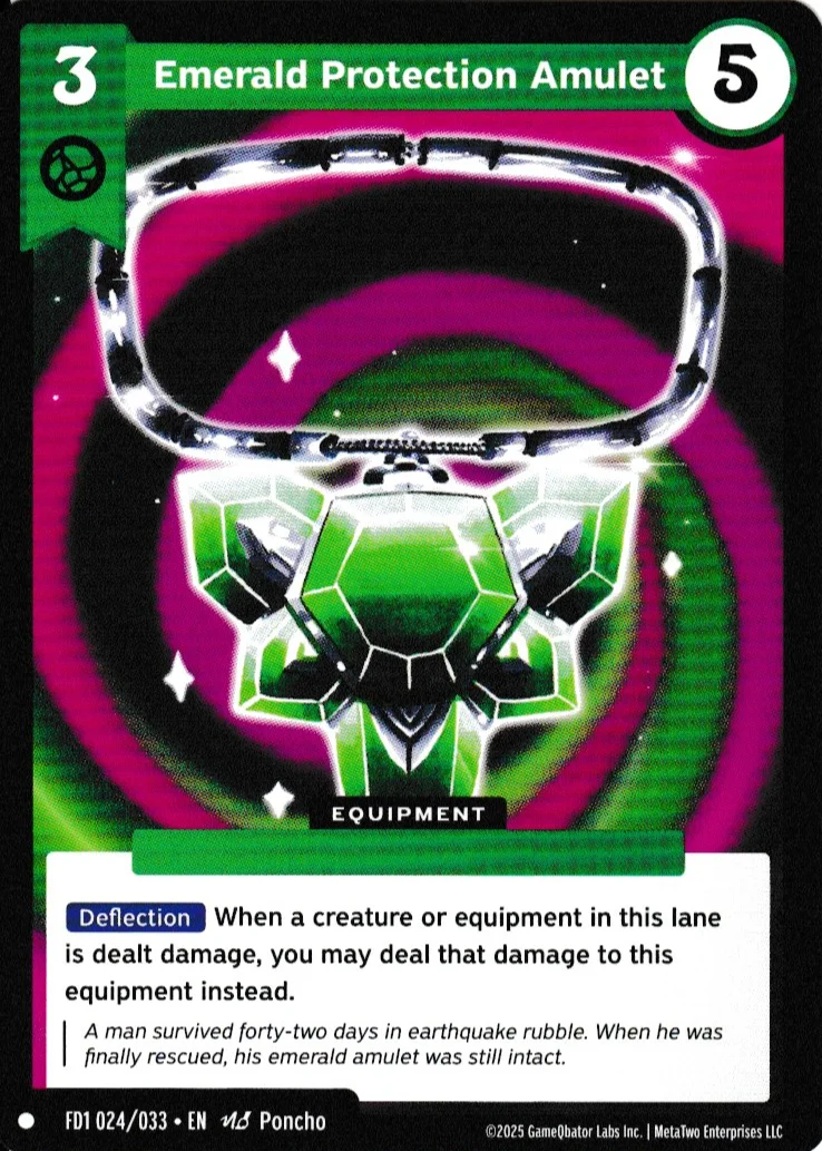 Emerald Protection Amulet