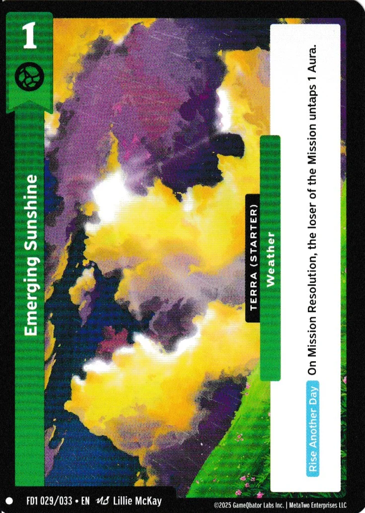 Emerging Sunshine
