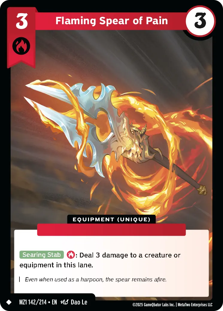Flaming Spear of Pain