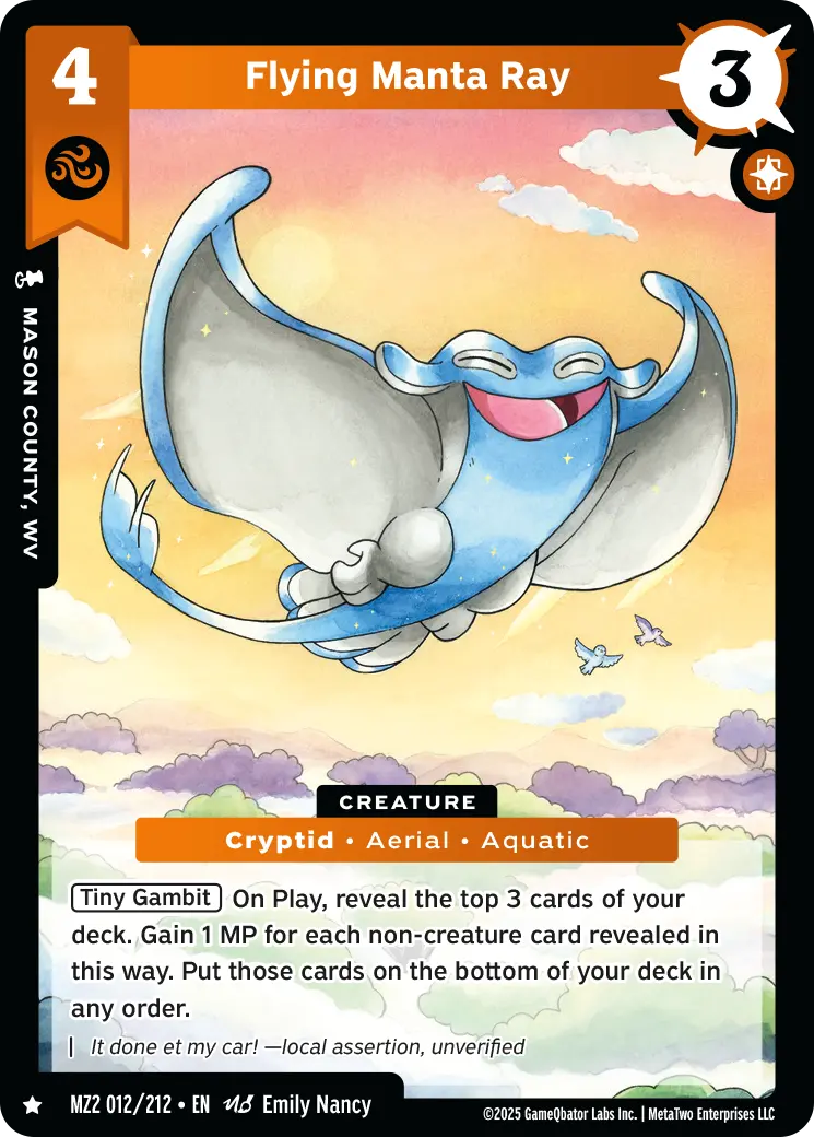 Flying Manta Ray