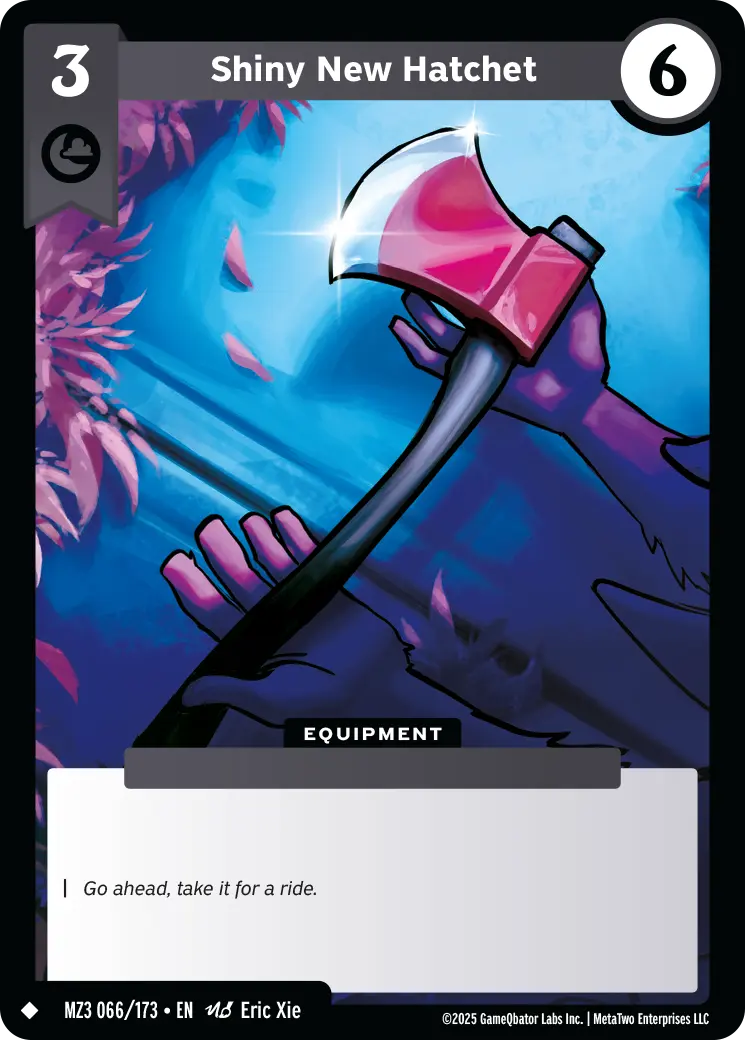 Shiny New Hatchet